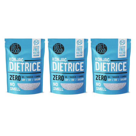 Zestaw 3x Diet Food − Makaron rice shirataki bezgl. − 200 g