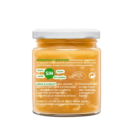 Smileat, BIO Słoiczek z ryżem i indykiem z warzywami, małe kawałki 10m+, 230g