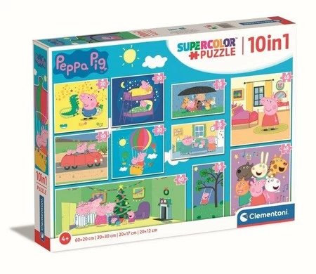 Clementoni Puzzle 10w1 Świnka Peppa. Peppa Pig 20271 p.6