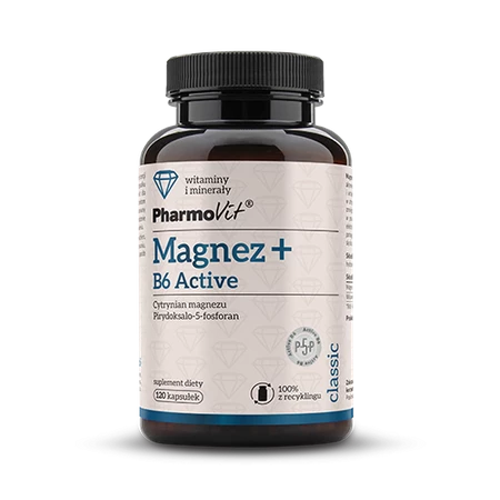 Pharmovit Magnez z Witaminą B6 - 120 kaps.