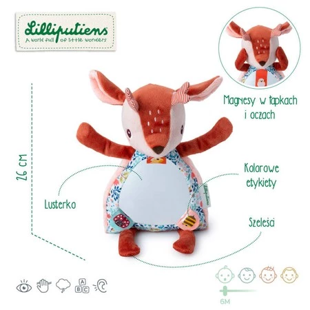 Lilliputiens Przytulanka aktywizująca z lusterkiem