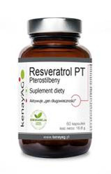 KENAY Resveratrol PT Pterostilbeny na wsparcie układu sercowo-naczyniowego i ochrony antyoksydacyjnej organizmu 60 kaps.