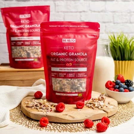 BeKeto Keto Granola malina 250g