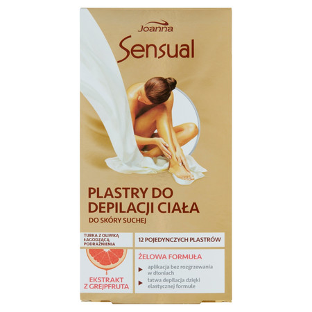Joanna plastry do depilacji 12szt + oliwka 10ml