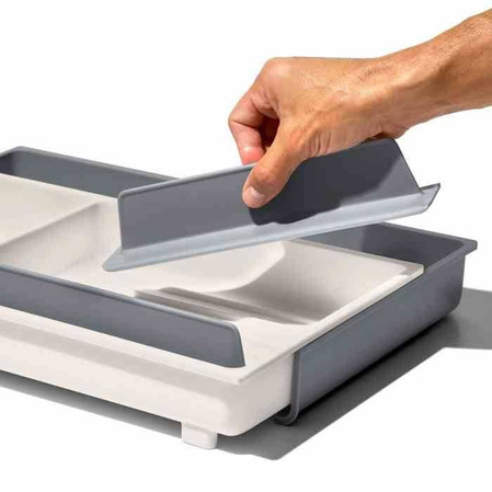 OXO-Organizer regulowany do szuflad L szaryGoodGri