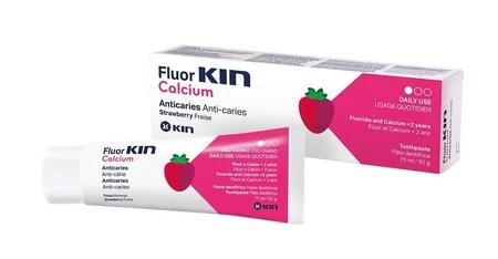 KIN PASTA DO ZĘBÓW FLUOR CALCIUM dla dzieci 75ml