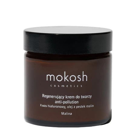 Mokosh - Regenerujący krem do twarzy anti-pollution. Malina - 60 ml