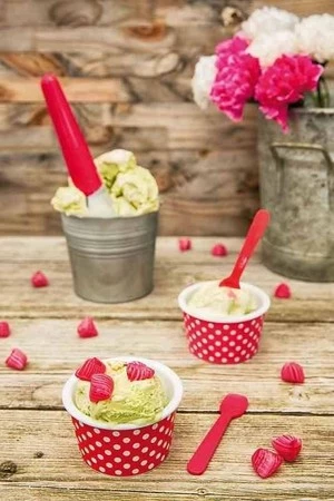 Zak! - Miseczka na lody, pomarańczowo-biała