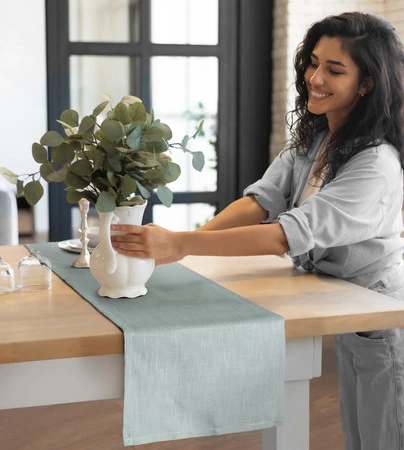 OBRUS SUMMER7 40 X 140 CM MIĘTOWY