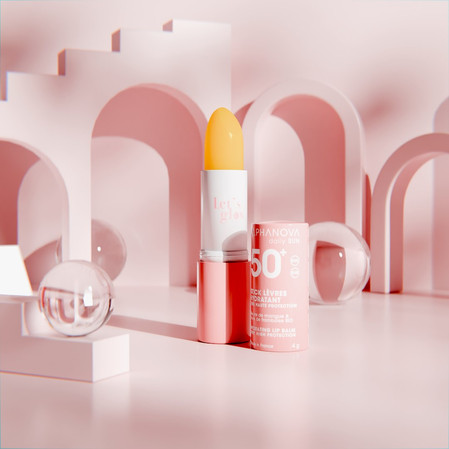 Alphanova Daily Sun, Glow, pomadka do ust z filtrem SPF50+, 4g