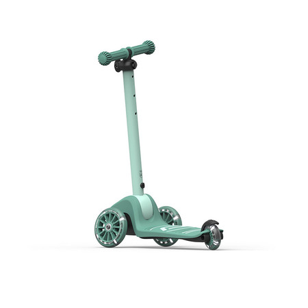 SCOOTANDRIDE Highwaykick 3S Hulajnoga z systemem sterowania 2w1 i kółkami LED składana 3+ Forest