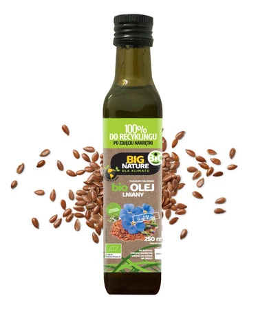 Big Nature Olej Lniany 250 ml bio