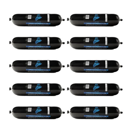 Zestaw 10x MIRALS CAT Lachswurst - kiełbaska z mięsa łososia dla kota (200g)