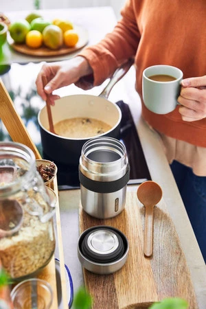 Black+Blum Termos obiadowy stalowy, czarny