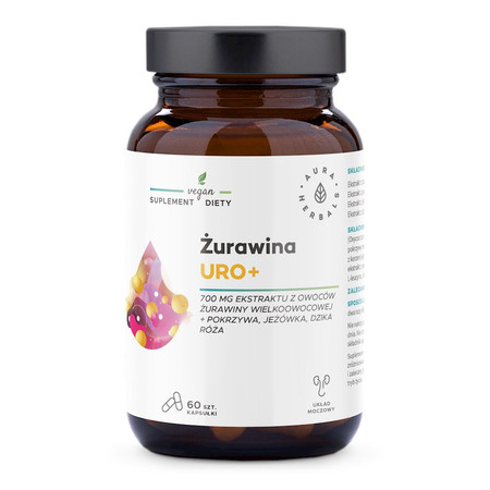 Aura Herbals Żurawina Uro+ 60 kap