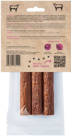 Happy Snacky NAPSANOSY Kabanosy z Wołowiny 3szt.