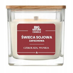 Big Nature Świeca sojowa o zap. Czekolada i Wanilia 220g