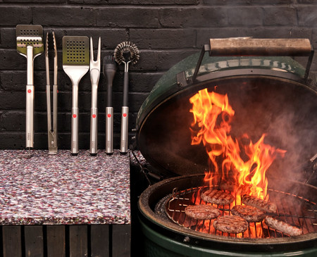 JJ-Zestaw 4 narzędzi do BBQ w etui 5el. GrillOut