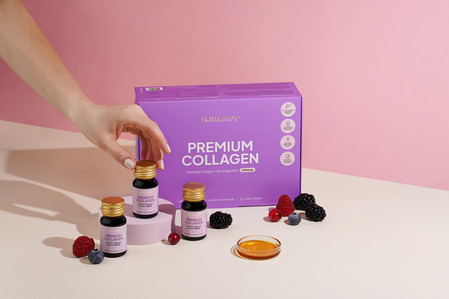 Natu Care Premium Collagen, szoty kolagenowe 10 000 mg, 15 szt. smak owoców leśnych