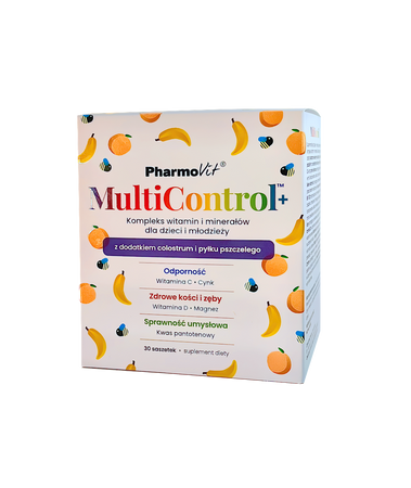 Pharmovit MultiControl 30 saszetek smak banan-brzoskwinia