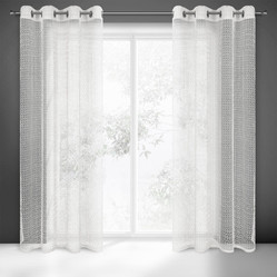 ZASŁONA GOTOWA LARA 140 X 250 CM BIAŁY
