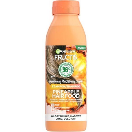 Fructis Hair Food Szampon olśniewający blask do włosów długich i matowych - Pineapple 350ml
