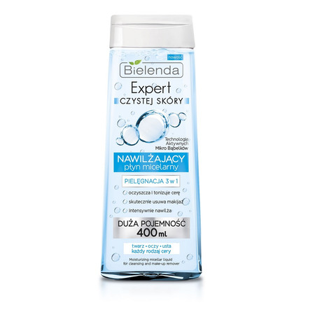Expert Czystej Skóry nawilżający płyn micelarny 3w1 400ml