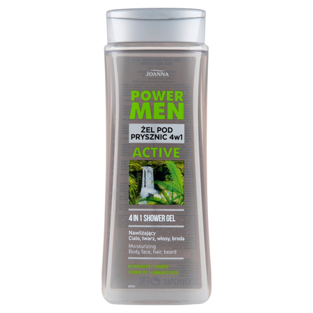 Power Men żel pod prysznic dla mężczyzn 4w1 Active konopie i witamina PP 300ml