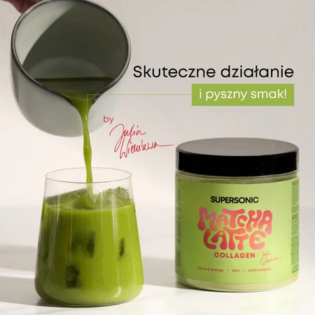 SUPERSONIC Matcha Latte Collagen 280g (20 porcji)