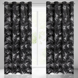 ZASŁONA GOTOWA STELLA 140 X 250 CM CZARNY