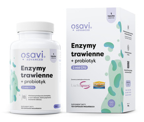 Osavi Enzymy trawienne + probiotyk - 120 kaps.