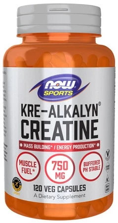 NOW Foods Kre-Alkalyn Creatine Kreatyna Monohydrat 120 kaps. vege