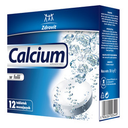Calcium w folii suplement diety 12 tabl.