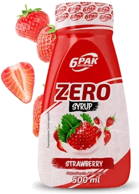 6PAK SYRUP ZERO 500ml STRAWBERRY