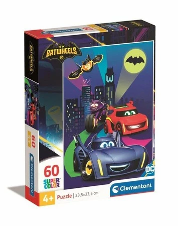 Clementoni Puzzle 60el SuperColor Batwheels 26593