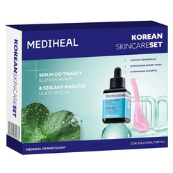 Korean Skincare Set zestaw serum do twarzy 40ml + szklany masażer