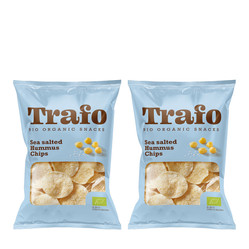 Zestaw: 2x CHIPSY Z CIECIERZYCY Z SOLĄ MORSKĄ BEZGLUTENOWE BIO 75 g - TRAFO