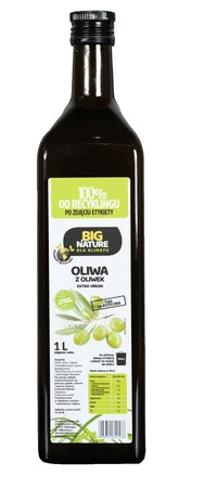 Big Nature Oliwa z oliwek Extra Virgin tłoczona na zimno 1 l