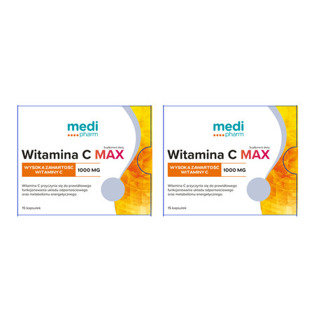 Zestaw: 2x medi pharm Wit.C Max 15 kaps.