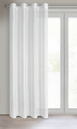 FIRANA GOTOWA SIBEL 140 X 250 CM BIAŁY