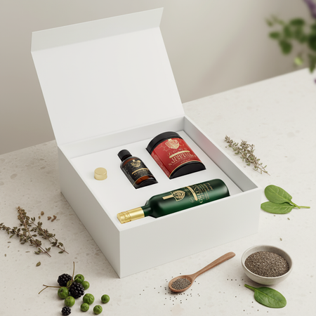 Powerful Brand Golden Box - OMEGA 3 BERRY + Green Life – Chlorofil + Full Spectrum Synbiotic + LIMITLESS Nature Energy Complex
