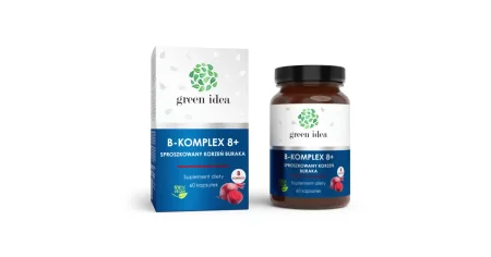 Green Idea B - Komplex 8+ sproszkowany burak 60 kaps.