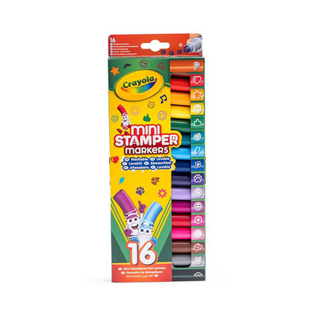 Crayola Flamastry ze stempelkami markery do stempli mini Emoji 16szt.