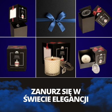 Świeca sojowa zap. insp. DIOR SAUVAGE 115g PREZENT