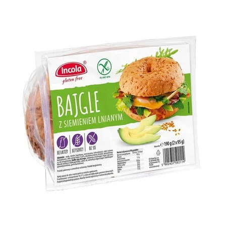 Bajgle z siemieniem lnianym bezgluteonowe 190 g