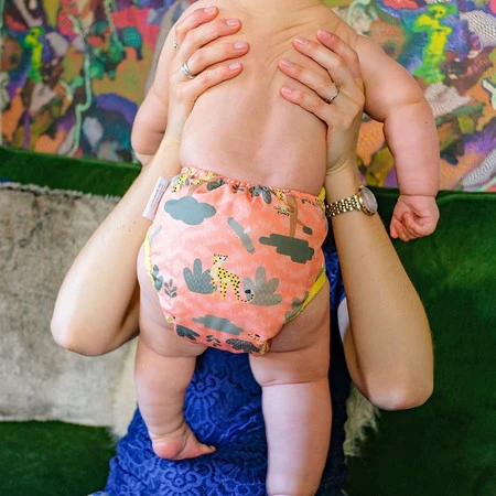 Close, Wodoodporny otulacz dla dzieci zapinany na napy, Cheetah