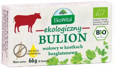 EkoWital − Bulion wołowy w kostkach bezgl. BIO − 66 g