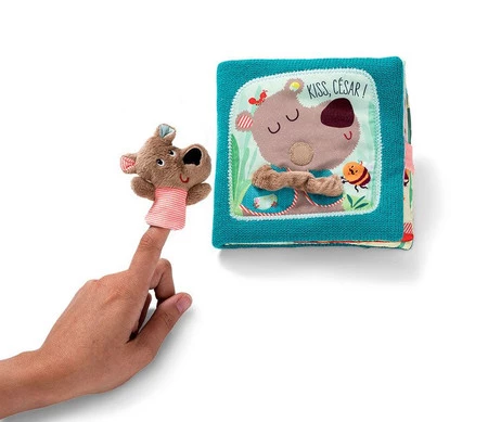 LILLIPUTIENS Książeczka z mini-pacynką na palec wielofunkcyjna