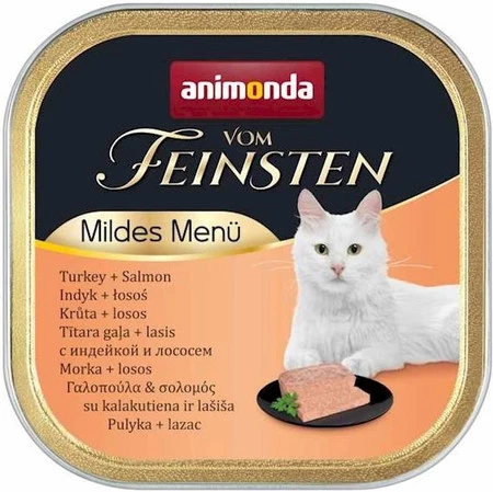 ANIMONDA Vom Feinsten Cat Menue Indyk Łosoś 100g