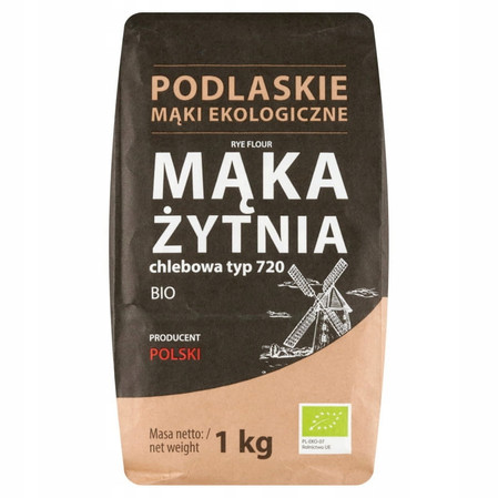 BioLife Mąka żytnia chlebowa BIO typ 720 1 kg ekologiczna